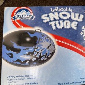 Inflatable Snow Tube - Blue and Black
